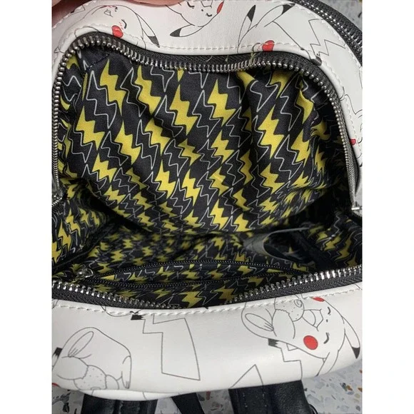 Loungefly Pokemon AOP Allover Print Pikachu Mini Backpack BoxLunch Exclusive - Picture 7 of 7